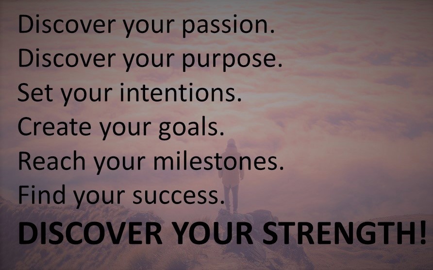 Discover Your Strength Circle Image and Post purple filter - website
